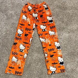 Hello Kitty Orange Halloween Pajama Bottoms